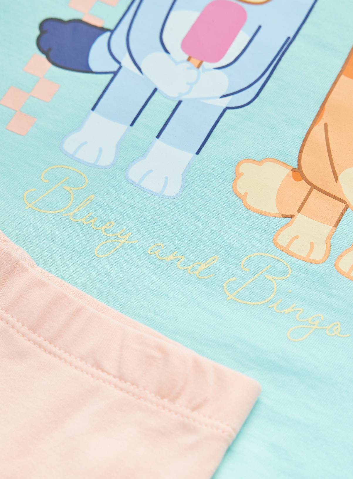 Blue Bluey Graphic T-Shirt & Cycle Shorts Set 3-4 years - Image 2